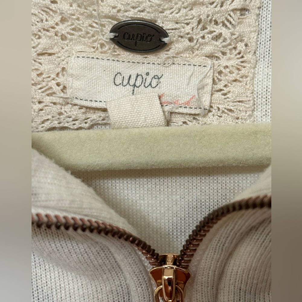 Cupio 3/4 Zipdown Fleece Pullover Jacket - image 3